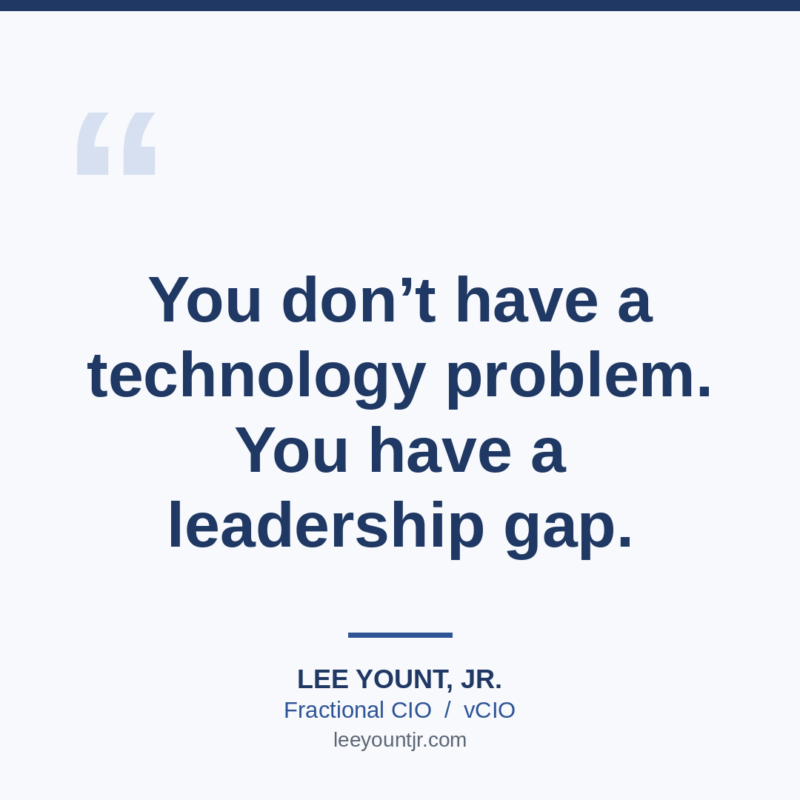 Fractional CIO vCIO — Lee Yount, Jr.